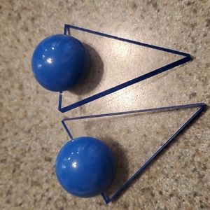 Vintage 80s acrylic earrings